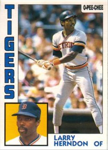 1984 O-Pee-Chee Baseball Cards 333     Larry Herndon